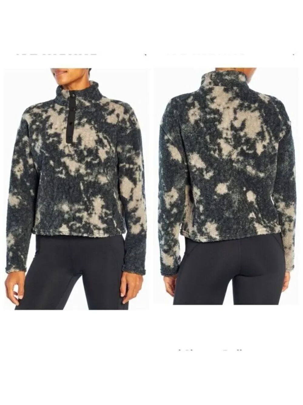 MARIKA TYRA Cropped Sherpa Pullover